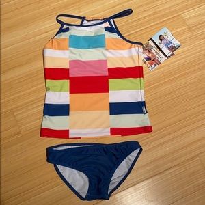 Printed Tankini Size 14 Limeapple